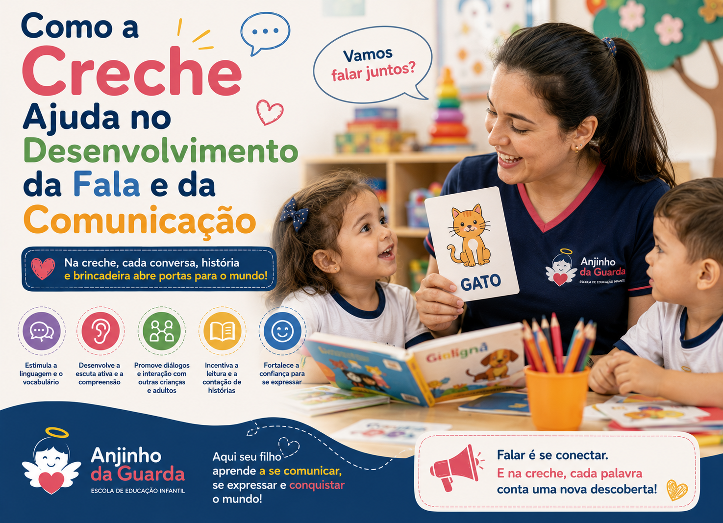 Leia mais sobre o artigo Como a Creche Ajuda no Desenvolvimento da Fala e da Comunicação