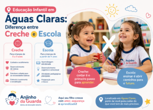 Educação Infantil em Águas Claras, Diferença entre Creche e Escola