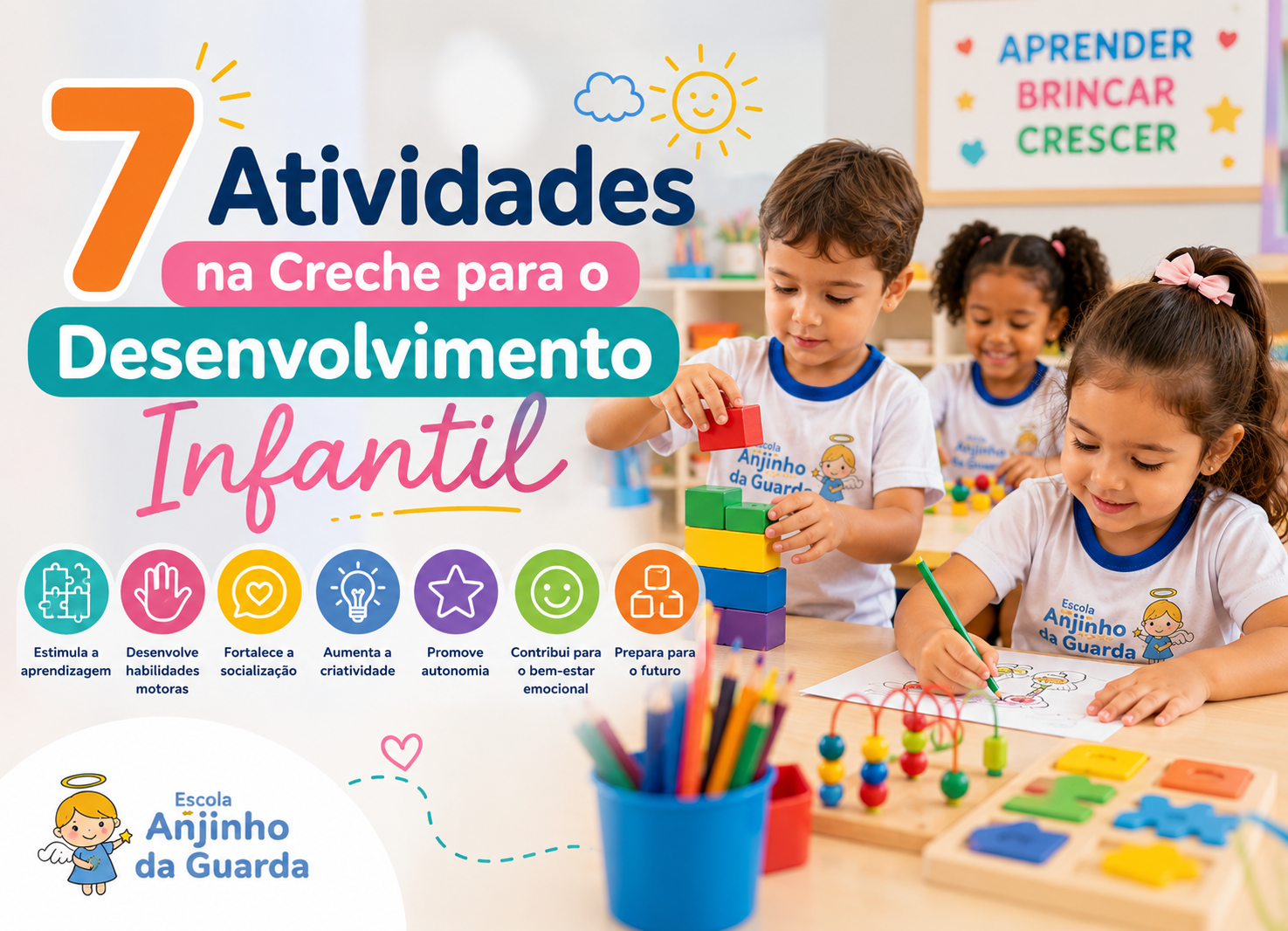 No momento, você está visualizando 7 Atividades na Creche Para o Desenvolvimento Infantil